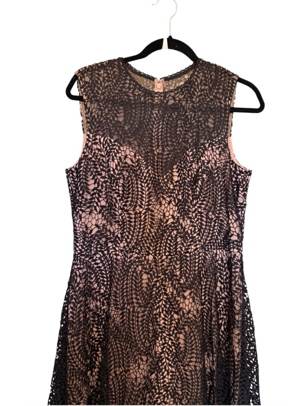 Dress The Population Shane Black Lace Illusion Cocktail Dress - Picture 3 of 5